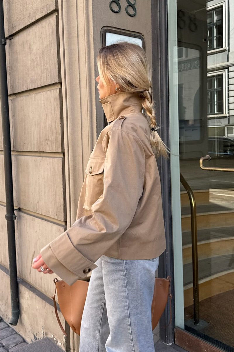 BYIC - Miaic Short Jacket A23919 - Brown Stripes