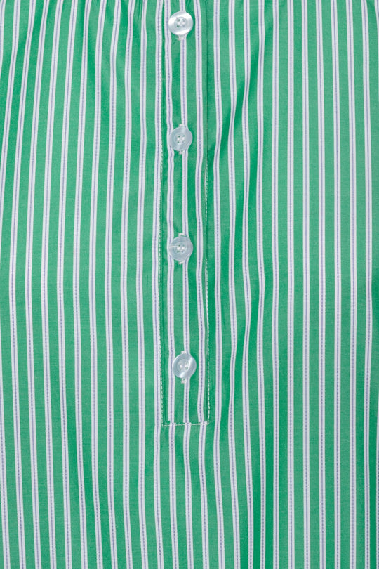 NunaIC Skjorte - Grøn Hvid Stribet