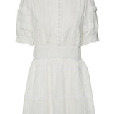 VMNonnie SS Short Dress - Snow White