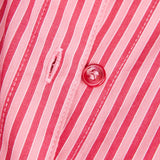 JXJamie LS Relaxed Poplin Shirt - Cerise Stripe