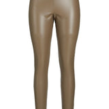 JXMegan Faux Leather Leggings - Morel