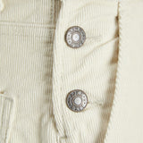 JXGelly Regular Cord Overalls - Bone White