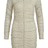VIAsti LS Dress - Birch Small Black Flowers