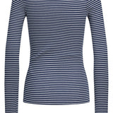 JXFreya LS Rib Stripe Tee - Navy Blazer