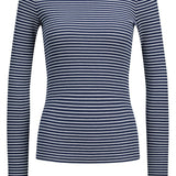 JXFreya LS Rib Stripe Tee - Navy Blazer