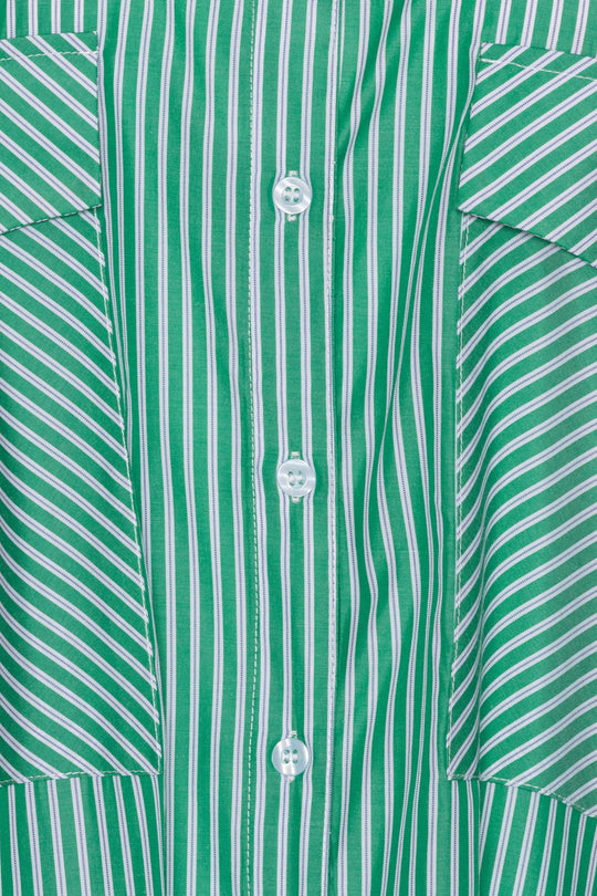 RilloIC Skjorte - Grøn Hvid Stribet