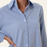 IsabellaIC Shirt - Blue White Checks
