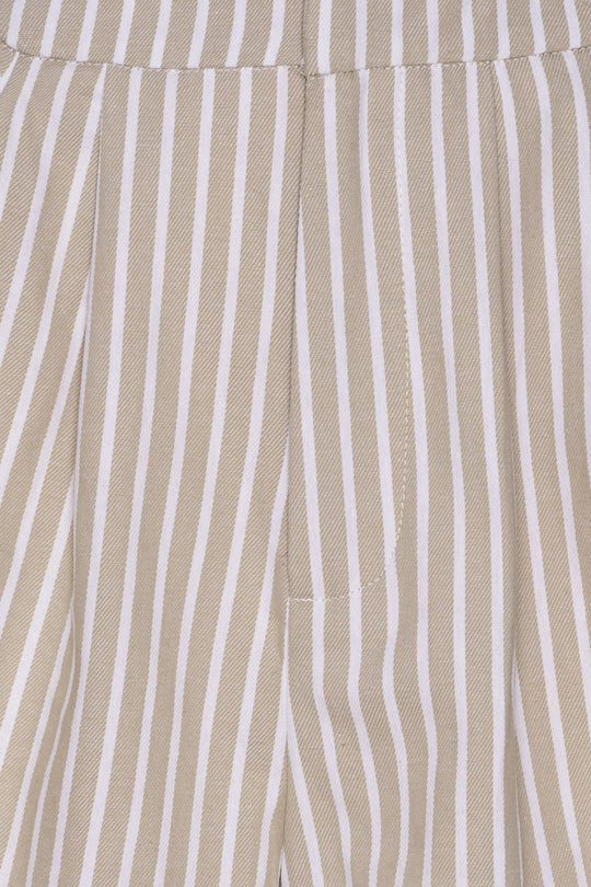 AlbaIC Shorts - Beige Stribet