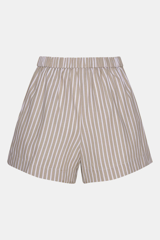 AlbaIC Shorts - Beige Stribet