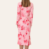 OdaIC Dress - Abstract Pink Flower Print