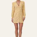 AddyIC Dress - Yellow Flower Print
