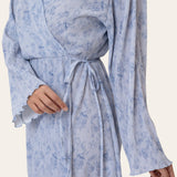 OfeliaIC Wrap Dress - Soft Blue Blossom