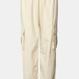 LivaIC Cargo Pants - Light Beige Linen