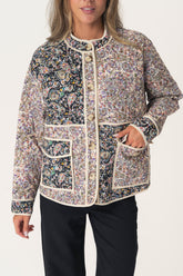 EmmyIC Quilted Jakke - Mørk Multifarvet