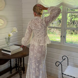 MabelIC Shirt - Vintage Off White Lace