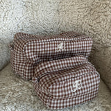 EmilieIC Cosmetic Bag - Brown Checks