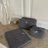 EmilieIC Cosmetic Bag - Navy Checks