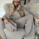 EmilieIC Cosmetic Bag - Beige Checks