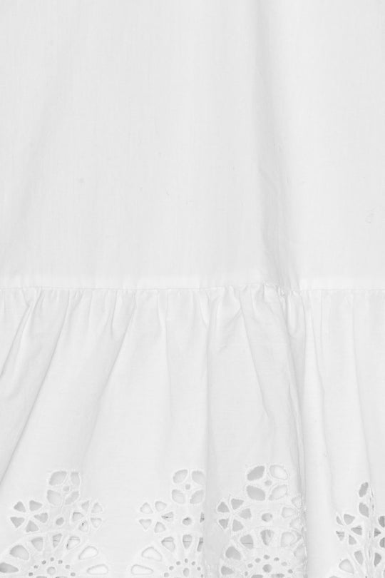LulaIC Top - Hvid Broderi
