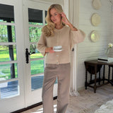 IdaIC 3/4 Cardigan - Beige