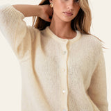 IdaIC 3/4 Cardigan - White