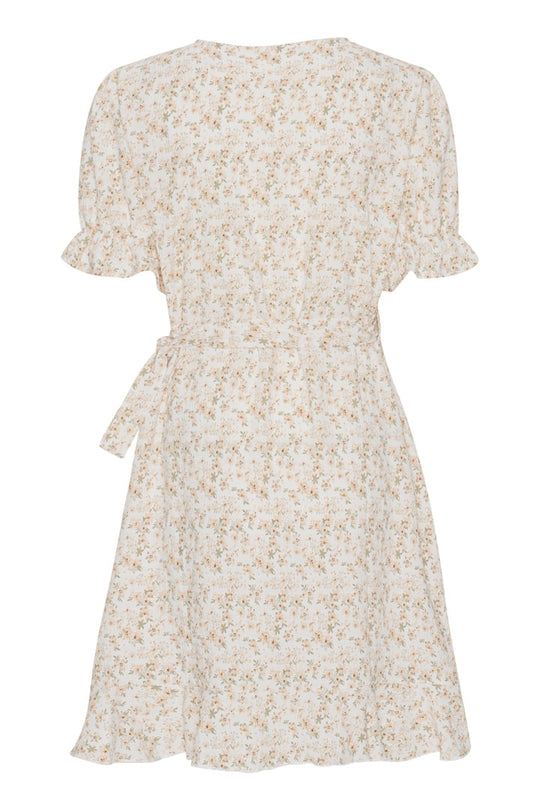 NaomiIC Kjole - Fersken Blomsterprint
