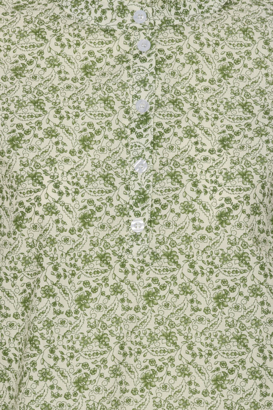 NunaIC Skjorte - Grøn Blomsterprint