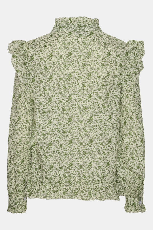 NunaIC Skjorte - Grøn Blomsterprint