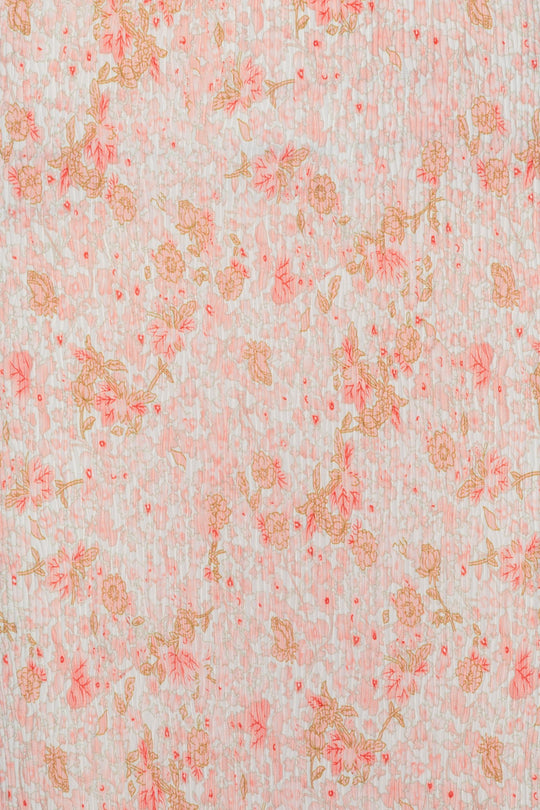 OdaIC Kjole - Pink Beige Små Blomster