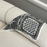 CallyIC Scarf - Black White Paisley