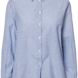 PCMalula LS Loose Shirt - Bright White Blue