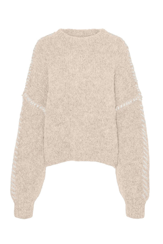VMZen Trøje - Beige Hvid