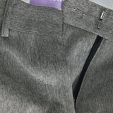 JXMary Melange Regular HW Pants - Dark Grey Melange