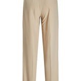 JXMary Regular Pleated MW Pants - Oatmeal