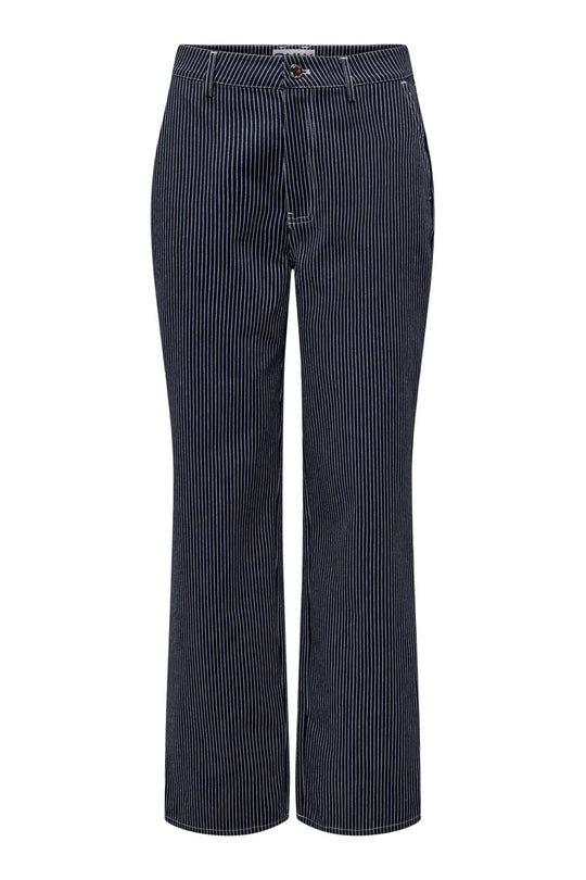 ONLMerle Jeans - Mørkeblå Hvid Stribet