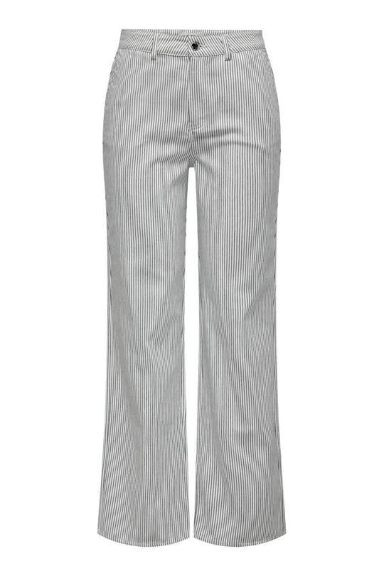 ONLMerle Jeans - Hvid Mørkeblå Stribet