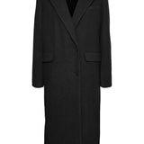 VMVenetavega Long Wool Coat - Black