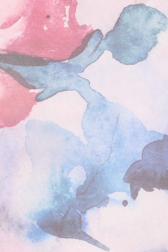 Marisan Kjole - Lyserød Blomsterprint